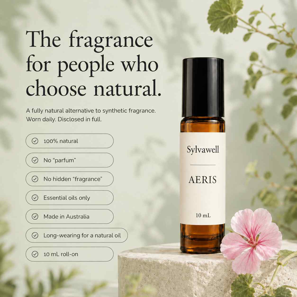 Sylvawell Aeris - 100% natural, no parfum, no hidden fragrance, essential oils only, made in Australia